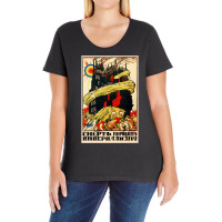 Death To World Imperialism Soviet Propaganda Ladies Curvy T-shirt | Artistshot