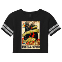 Death To World Imperialism Soviet Propaganda Scorecard Crop Tee | Artistshot