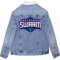 The Greensboro Swarm Unisex Sherpa-lined Denim Jacket | Artistshot