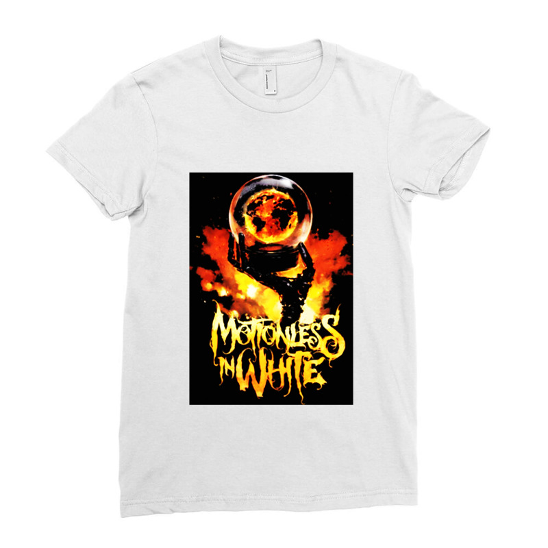 Hand Fire Motionless Ladies Fitted T-Shirt by Avanza Tees | Artistshot