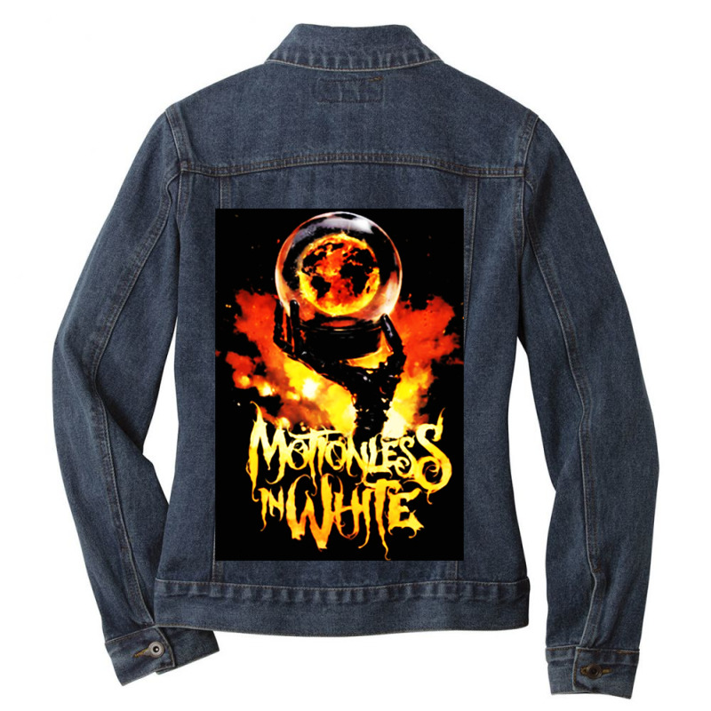 Hand Fire Motionless Ladies Denim Jacket by Avanza Tees | Artistshot