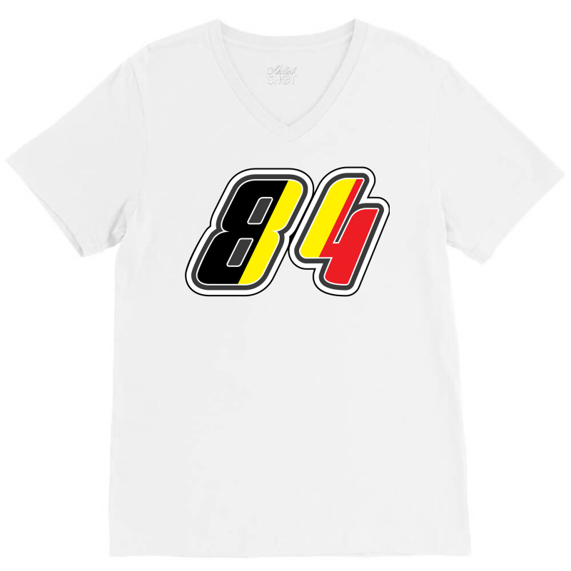 Loris Cresson Number 84 Belgium V-Neck Tee by ojanenpjantam | Artistshot