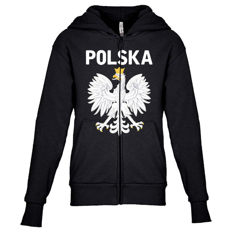 Polish Eagle Polska Flag Youth Zipper Hoodie | Artistshot