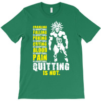 Quitting Is Not Acceptable   Anime Gym Motivational 3 T-shirt | Artistshot