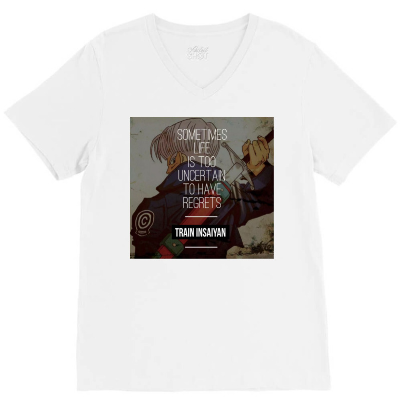 Regrets   Future Trunks V-neck Tee | Artistshot