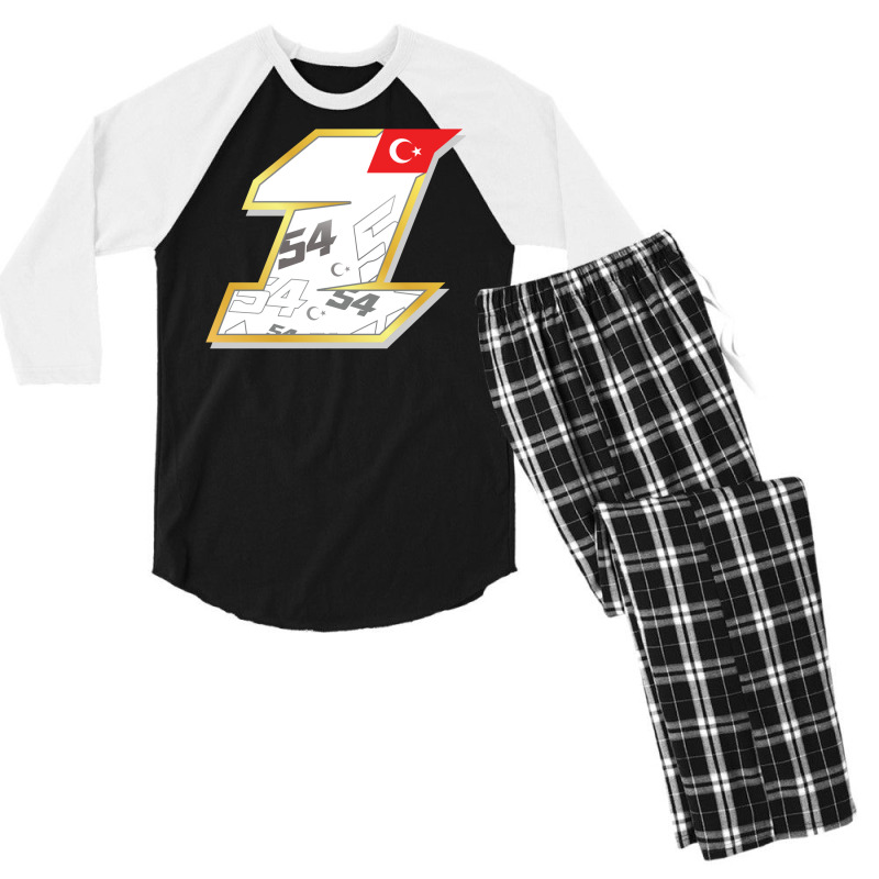 Toprak Razgatlioglu Race Number 1 2022 White Men's 3/4 Sleeve Pajama Set | Artistshot