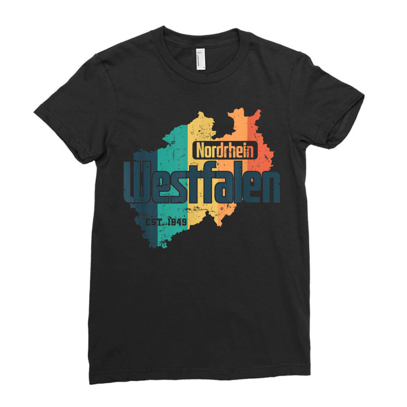 North Rhine Westphalia Federal State Germany T Shirt Ladies Fitted T-Shirt by pulsemh | Artistshot