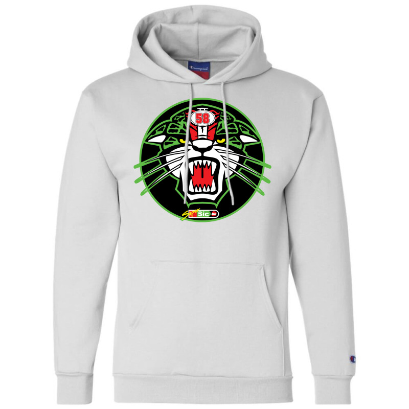 Marco Simoncelli Green Tiger Champion Hoodie by ojanenpjantam | Artistshot