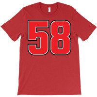 Marco Simoncelli Number 58 T-shirt | Artistshot