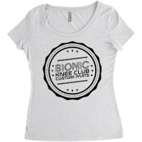 Womens Bionic Knee Club Custom Parts Funny Knee Replacement V Neck T S Women's Triblend Scoop T-shirt | Artistshot