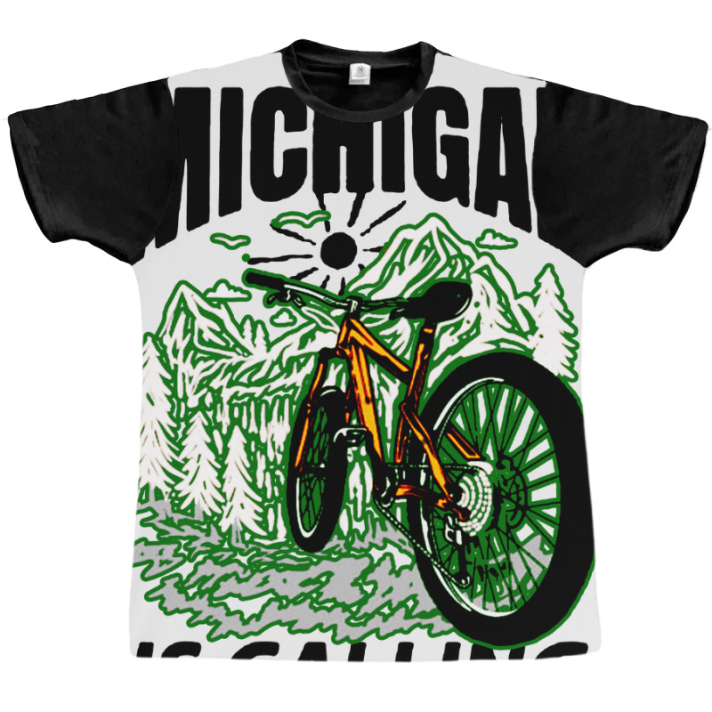 Regalo Michigan Travels Pod Graphic T-shirt | Artistshot