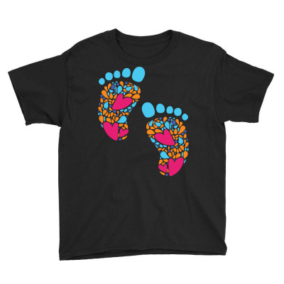Baby Feet Youth Tee Designed By Duka