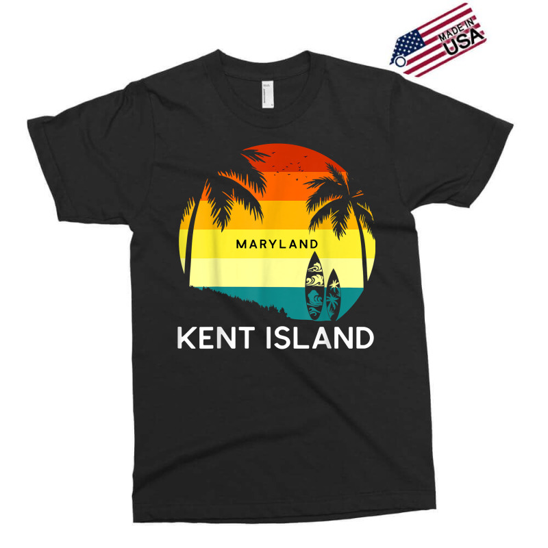 Retro Kent Island Beach Vintage Surf Palm 70s Venice T Shirt Exclusive T-shirt by alph0r9bang | Artistshot