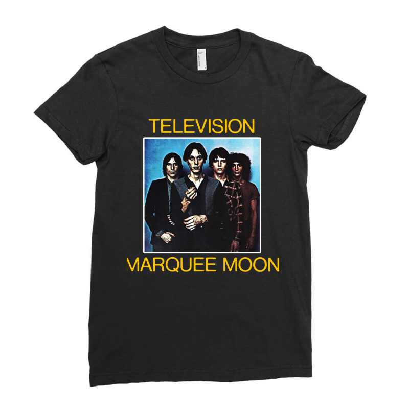 Television Moon Album  Music Ladies Fitted T-Shirt by Brownbubbles | Artistshot