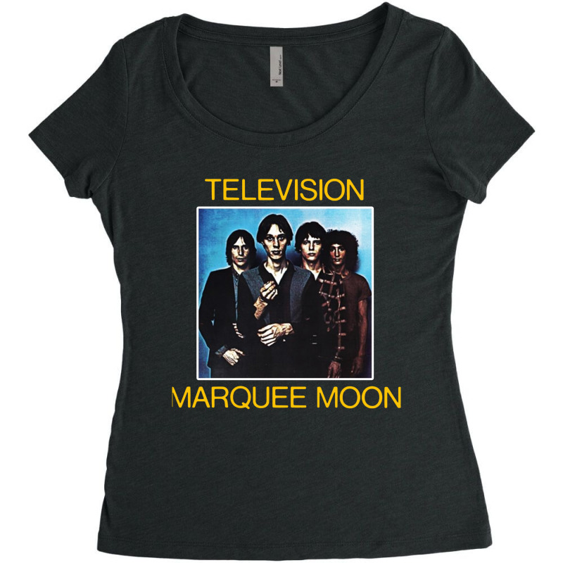 Television Moon Album  Music Women's Triblend Scoop T-shirt by Brownbubbles | Artistshot