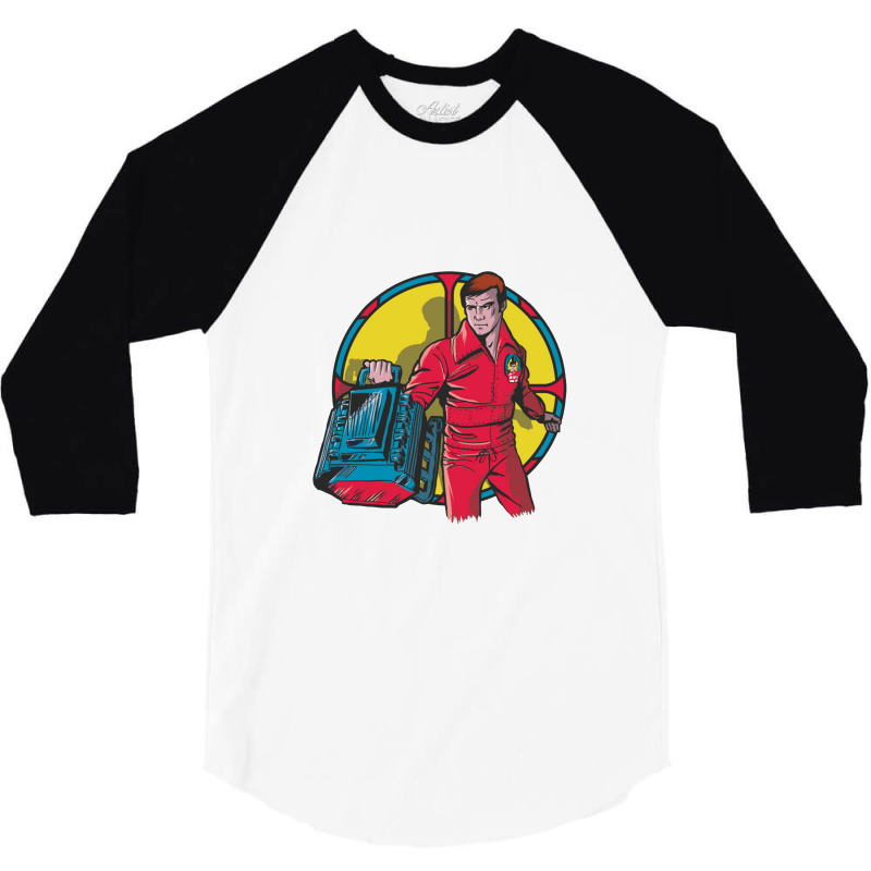 El Hombre Nuclear   Bionic Man 3/4 Sleeve Shirt by kumkunari | Artistshot