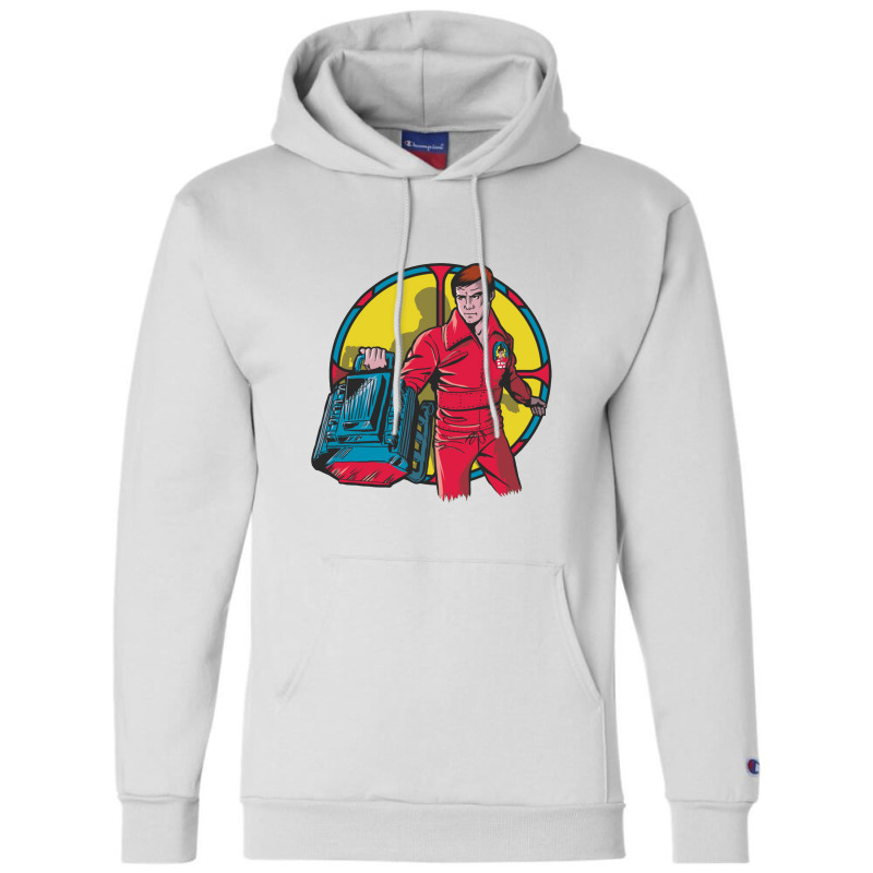 El Hombre Nuclear   Bionic Man Champion Hoodie by kumkunari | Artistshot