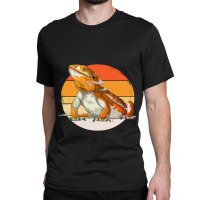 Retro Vintage Bearded Dragon Lizard Reptile Herpetologist Classic T-shirt | Artistshot