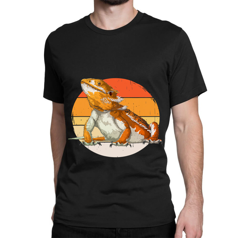 Retro Vintage Bearded Dragon Lizard Reptile Herpetologist Classic T-shirt by XAVIERESPREE | Artistshot