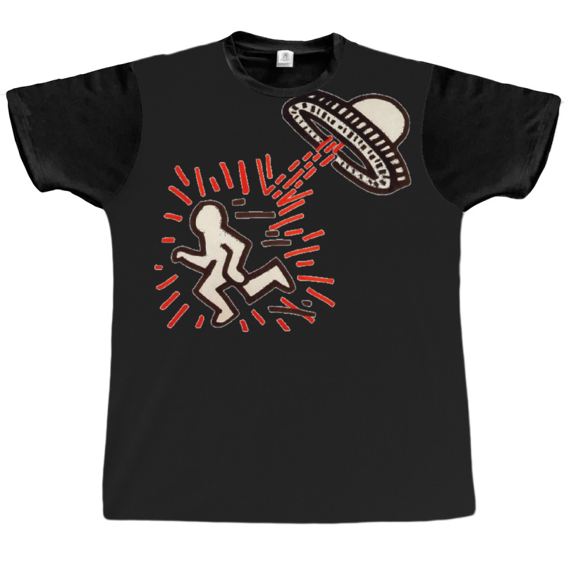 Ufo Shooting People Graphic T-shirt | Artistshot