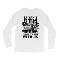 Saiyan's Gym   Come Train With Us   Anime Gym Motivational 1 Long Sleeve Shirts | Artistshot