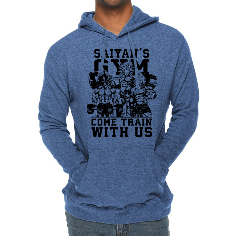 Saiyan's Gym   Come Train With Us   Anime Gym Motivational 1 Lightweight Hoodie | Artistshot