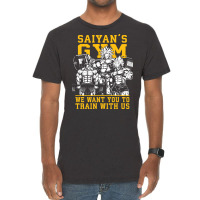 Saiyan's Gym   Train With Us   Anime Gym Motivational Vintage T-shirt | Artistshot