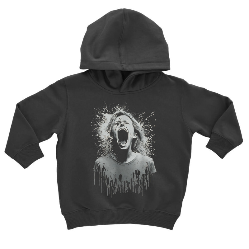 Scream Art 3 Screaming Inside Part Three T Shirt Toddler Hoodie by alph0r9bang | Artistshot