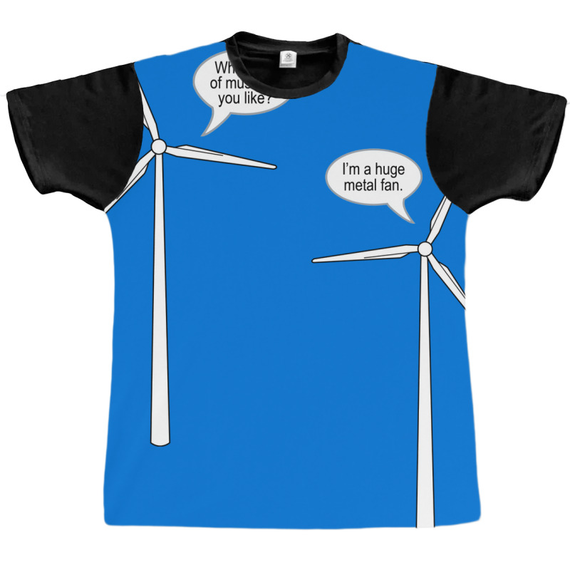 Wind Turbine Talk Graphic T-shirt by ouadiecaitoq | Artistshot