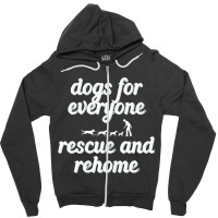 Dogs For Everybody Zipper Hoodie | Artistshot