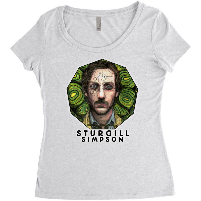 Sturgill Simpson Women's Triblend Scoop T-shirt by Rodolfo M Hartnett | Artistshot