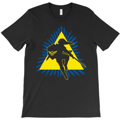 Link In Action T-shirt Designed By Mdk Art