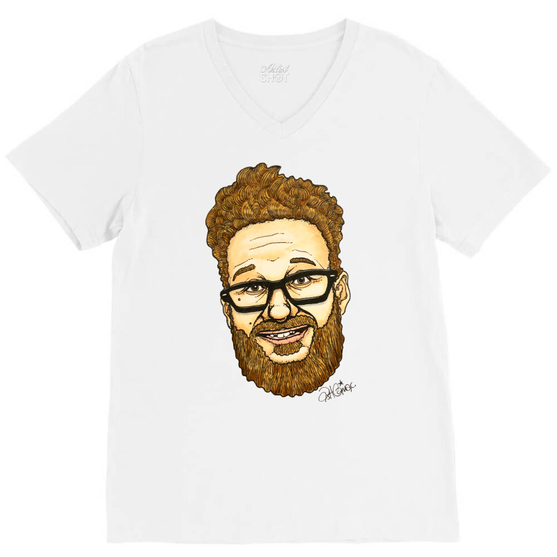 Seth Rogen V-neck Tee | Artistshot