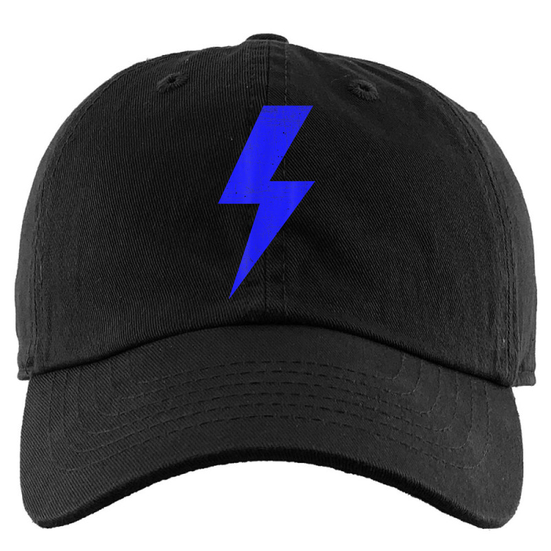 Retro Distressed Lightning Blue Bolt T Shirt Kids Cap by angellacz6cstu | Artistshot