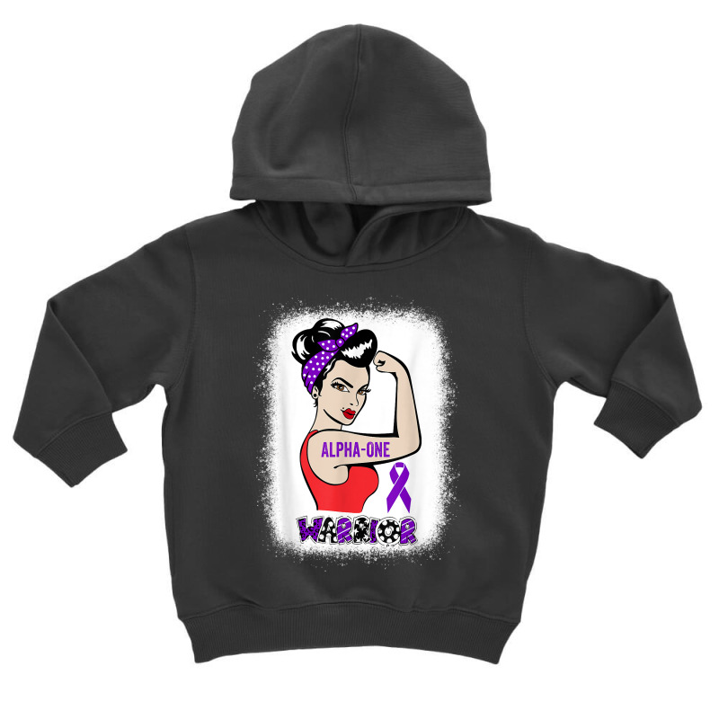 Strong Woman Clipart Alpha 1 Antitrypsin Deficiency Warrior T Shirt Toddler Hoodie | Artistshot