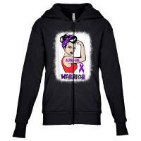 Strong Woman Clipart Alpha 1 Antitrypsin Deficiency Warrior T Shirt Youth Zipper Hoodie | Artistshot