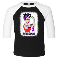 Strong Woman Clipart Alpha 1 Antitrypsin Deficiency Warrior T Shirt Toddler 3/4 Sleeve Tee | Artistshot