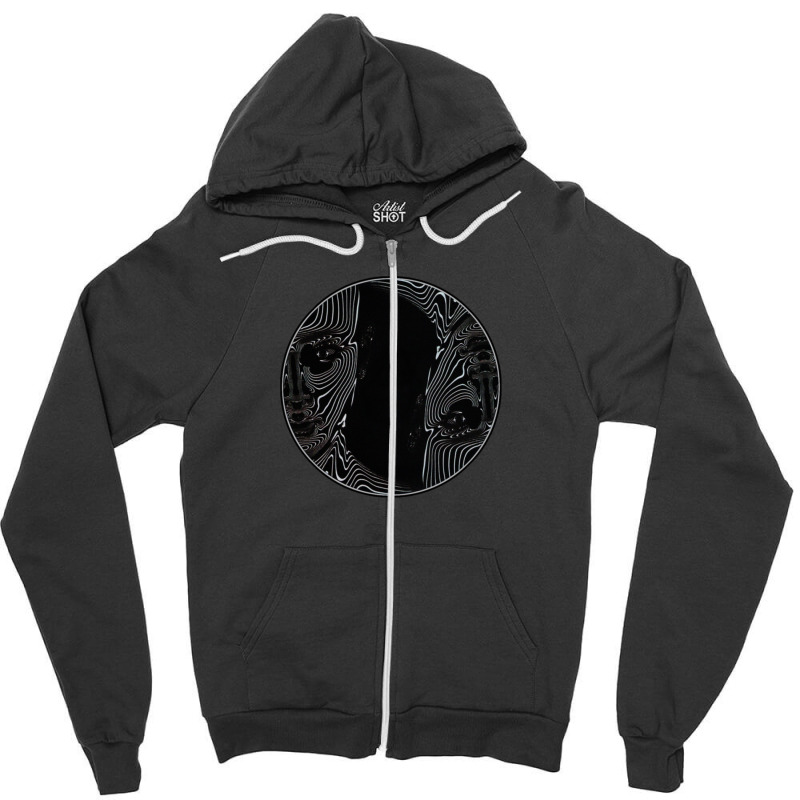 Twin Face Sillhoulete Zipper Hoodie | Artistshot