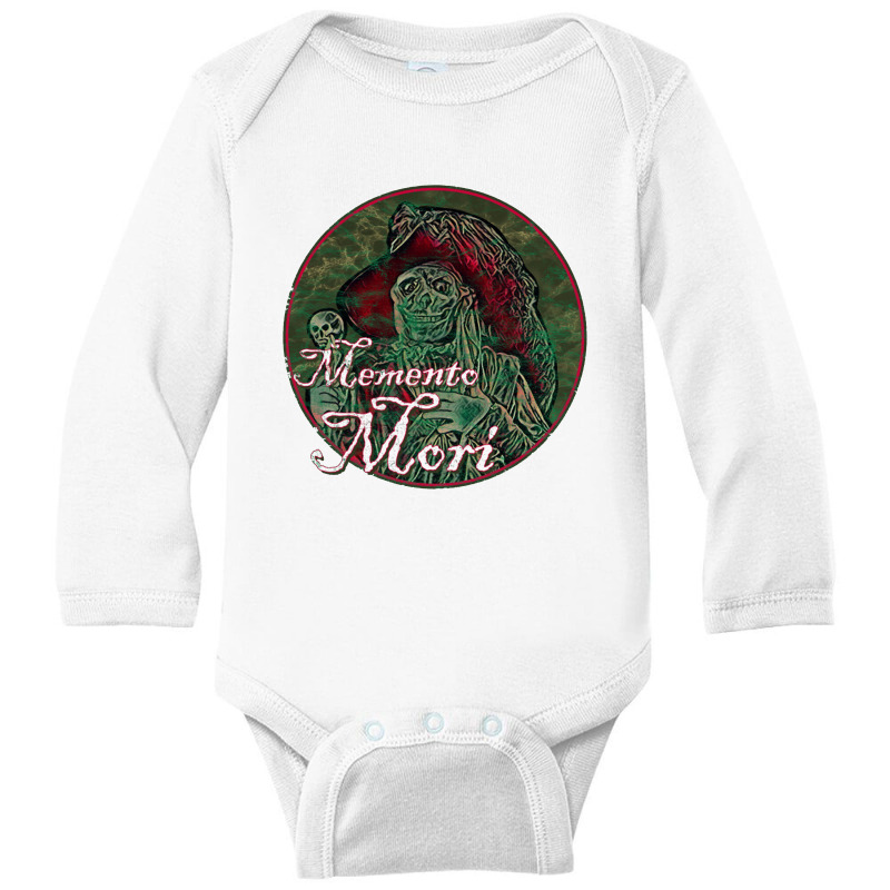 Memento Mori Redux Memento Mori Long Sleeve Baby Bodysuit | Artistshot