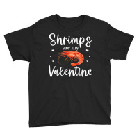 Shrimp Valentines Day Design Shrimp Lover Cool Crustacean T Shirt Youth Tee | Artistshot