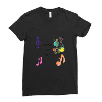 Musical Notes Ladies Fitted T-shirt | Artistshot