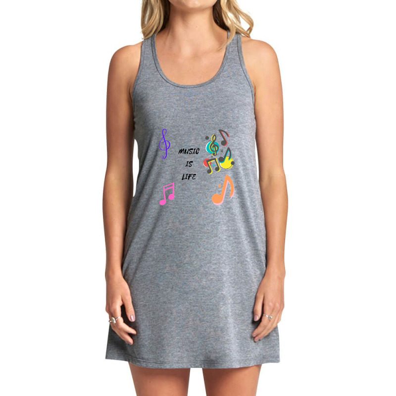 Musical Notes Tank Dress by ShannonMarieMore | Artistshot