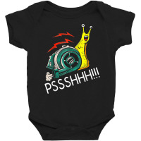 Snail Funny Turbo Boost Racing Pshh T Shirt T Shirt Baby Bodysuit | Artistshot