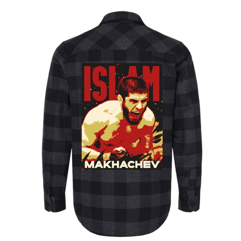 Islam Makhachev Mma Art Gifts Flannel Shirt by gurielsacian | Artistshot