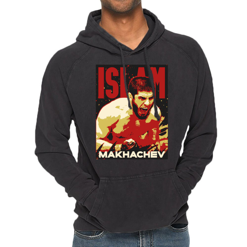 Islam Makhachev Mma Art Gifts Vintage Hoodie by gurielsacian | Artistshot