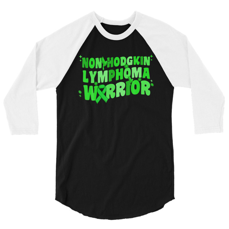 Non-hodgkins Lymphoma Warrior Lime Green Women Hummingbird 3/4 Sleeve Shirt | Artistshot