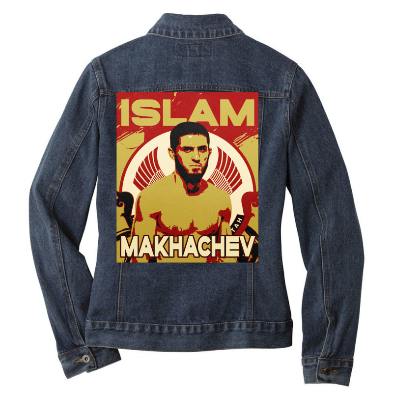 Islam Makhachev Ladies Denim Jacket by gurielsacian | Artistshot