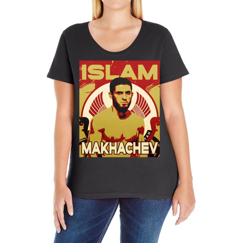 Islam Makhachev Ladies Curvy T-Shirt by gurielsacian | Artistshot