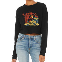 Scary Halloween Dragon Cropped Sweater | Artistshot