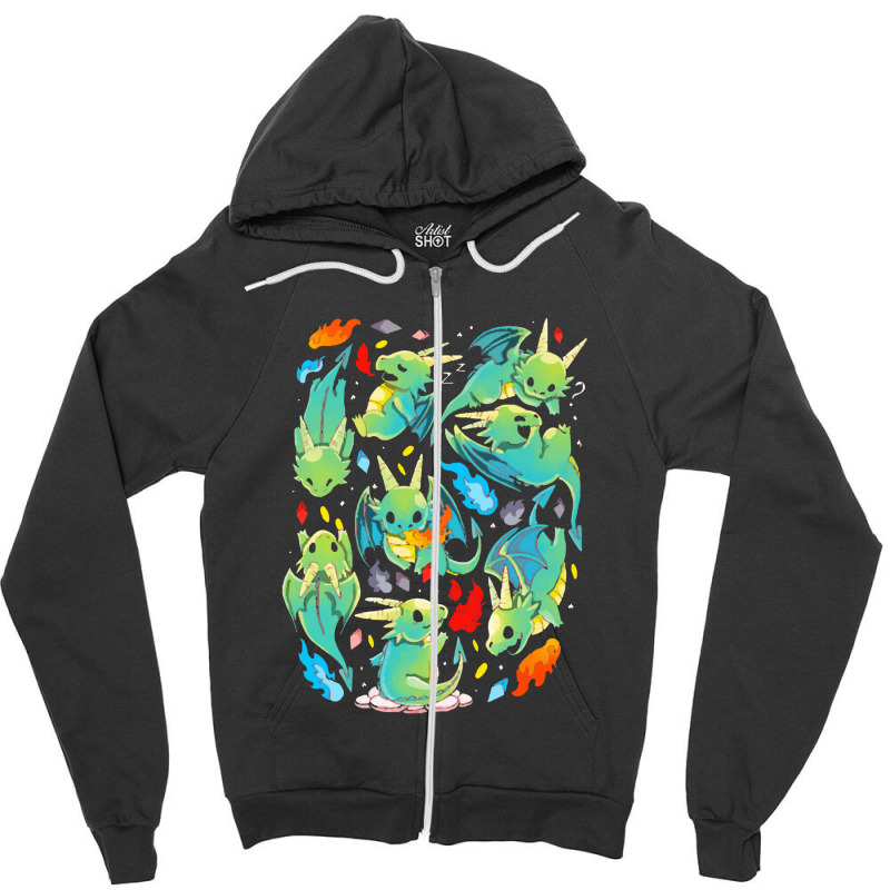 Dragons Zipper Hoodie | Artistshot